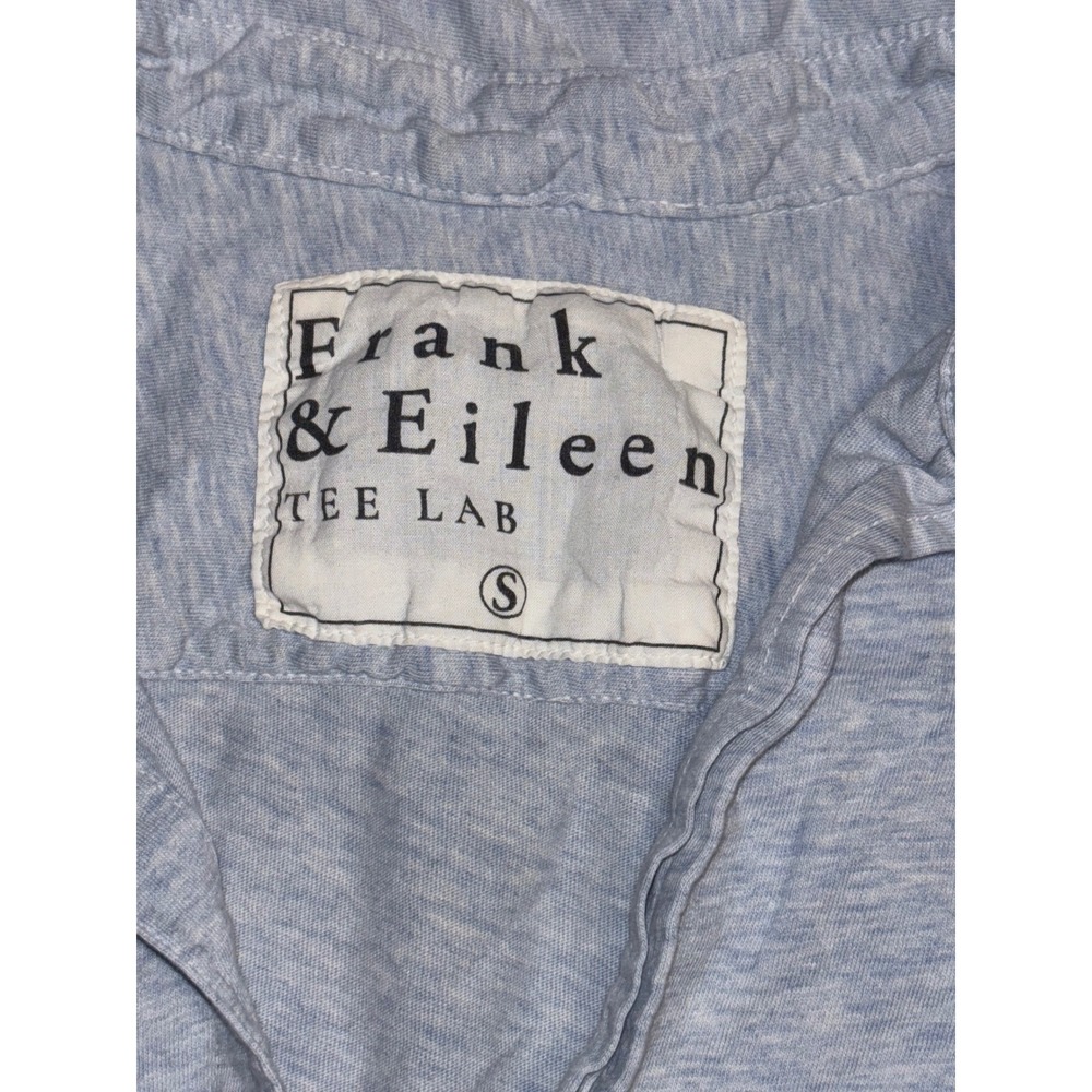 Frank & Eileen Tee Lab 100% Cotton Button-Down Shirt Small Heather Blue *FLAW - Picture 4 of 12